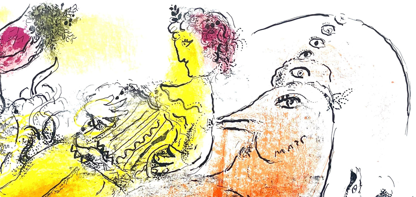 Marc Chagall, Composition (Cramer 33; Mourlot 204), Derrire Le Miroir, Lithograph