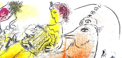 Marc Chagall, Composition (Cramer 33; Mourlot 204), Derrire Le Miroir, Lithograph