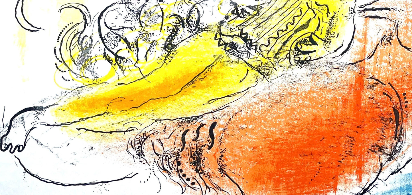 Marc Chagall, Composition (Cramer 33; Mourlot 204), Derrire Le Miroir, Lithograph