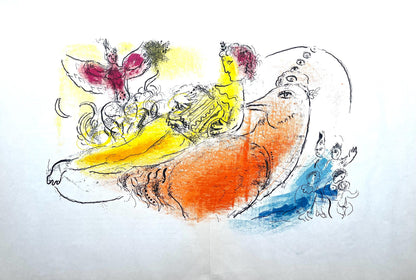 Marc Chagall, Composition (Cramer 33; Mourlot 204), Derrire Le Miroir, Lithograph