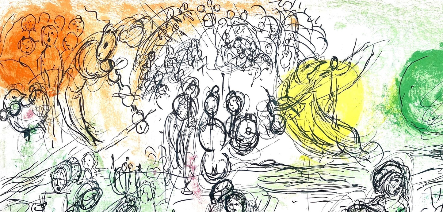 Marc Chagall, Composition (Cramer 33; Mourlot 176), Derrire Le Miroir, Lithograph