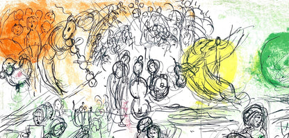 Marc Chagall, Composition (Cramer 33; Mourlot 176), Derrire Le Miroir, Lithograph