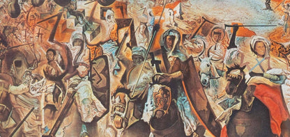 Salvador Dal, La Batalla De Tetun, Xxe Sicle, Lithograph