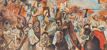 Salvador Dal, La Batalla De Tetun, Xxe Sicle, Lithograph