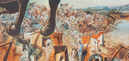 Salvador Dal, La Batalla De Tetun, Xxe Sicle, Lithograph