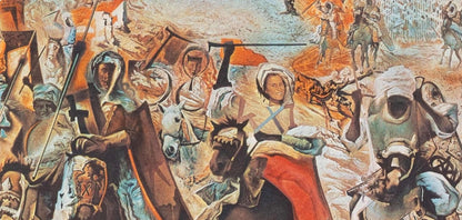 Salvador Dal, La Batalla De Tetun, Xxe Sicle, Lithograph