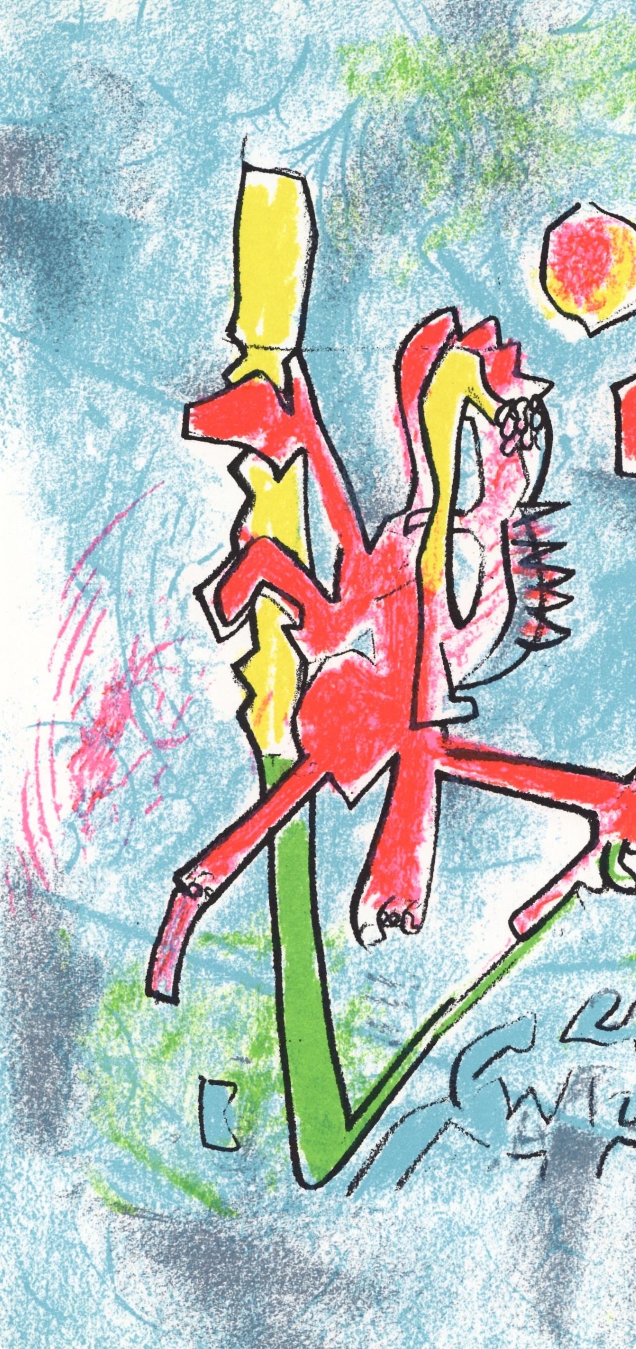 Roberto Matta, Composition, Xxe Sicle, Lithograph