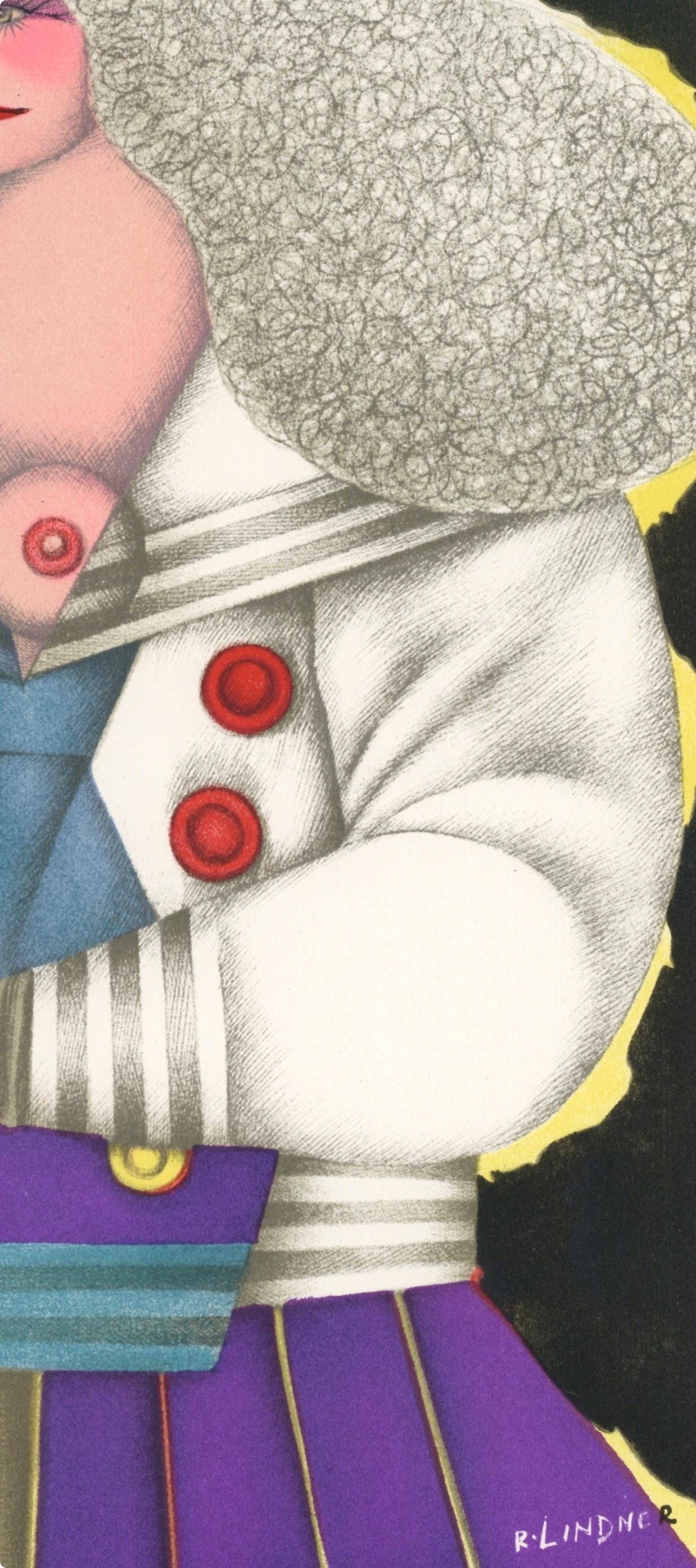 Richard Lindner, Composition, Xxe Sicle, Lithograph