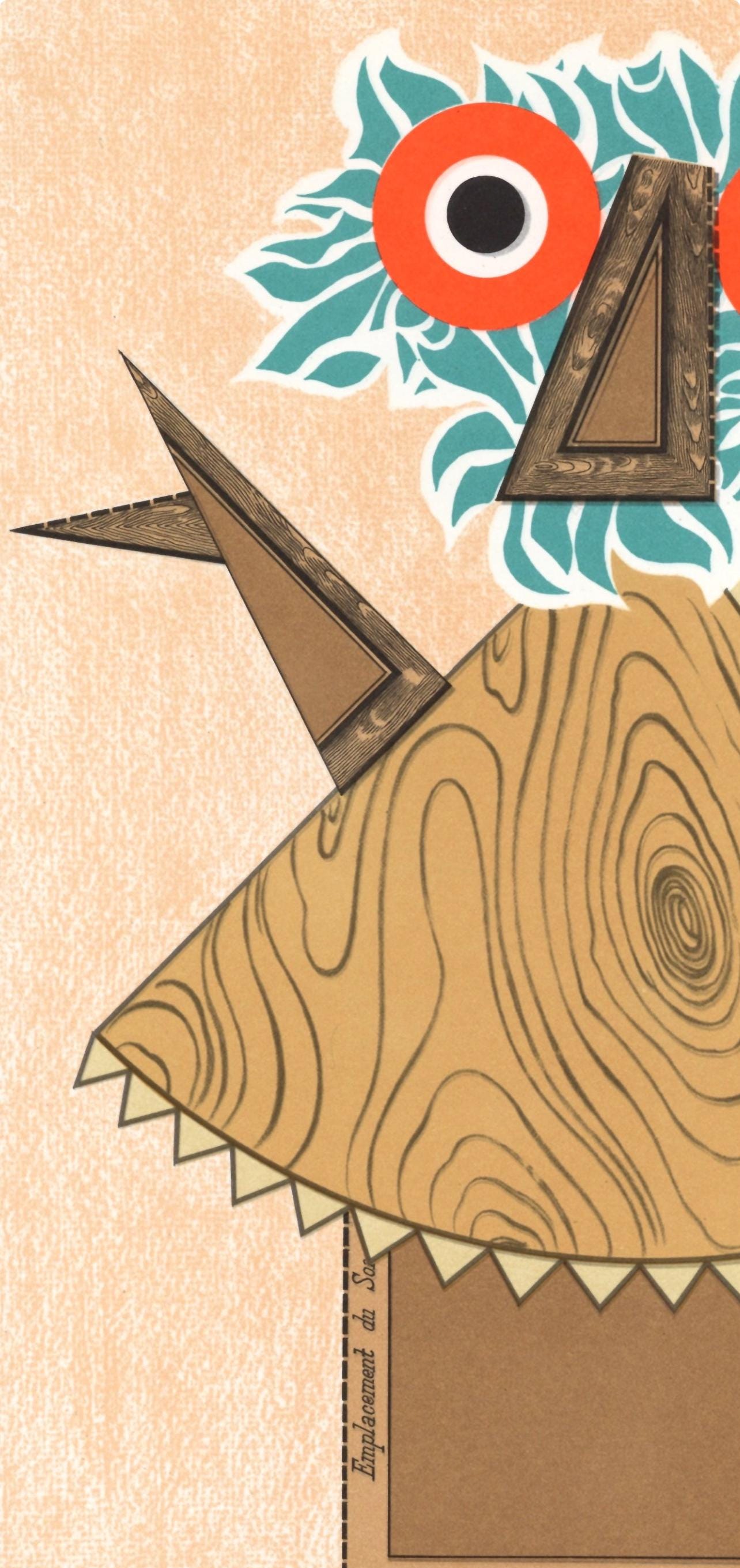 Enrico Baj, Composition, Xxe Sicle, Lithograph