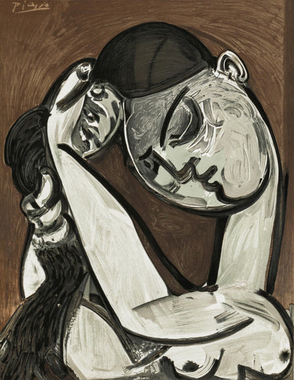 Pablo Picasso, Femme Se Coiffante, Xxe Sicle, Lithograph