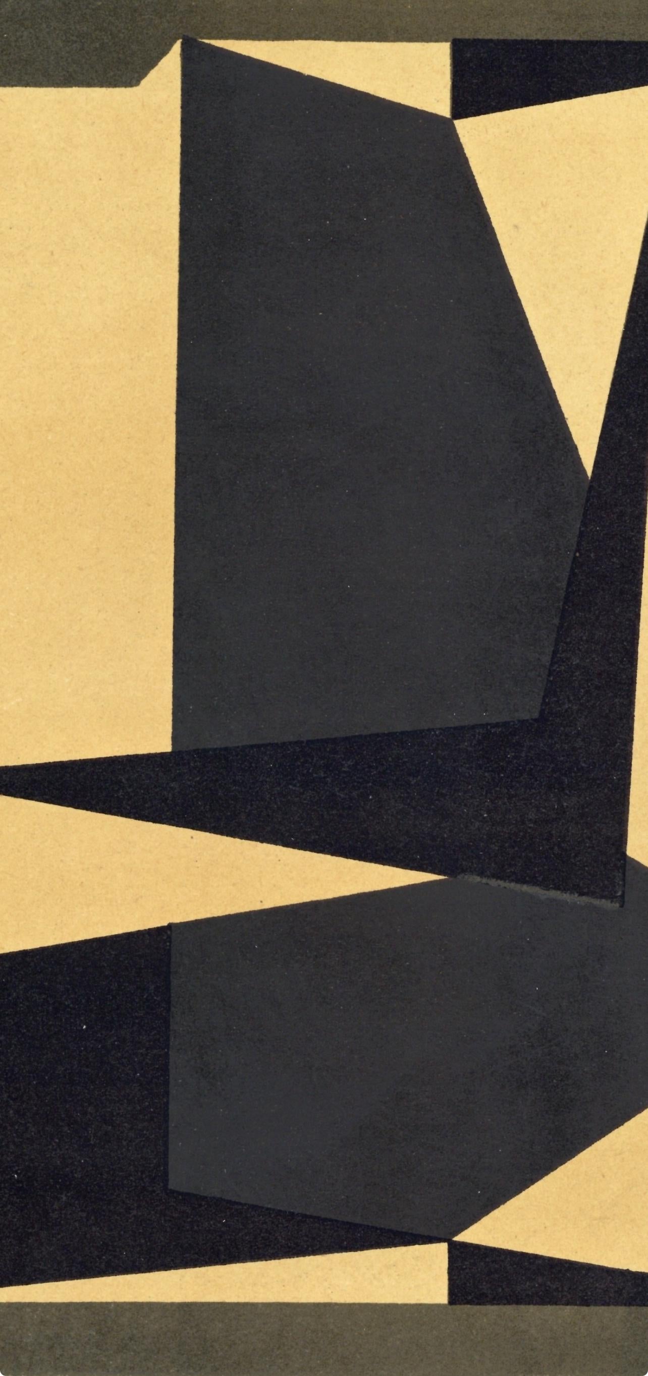 Victor Vasarely, Composition, Xxe Sicle, Lithograph