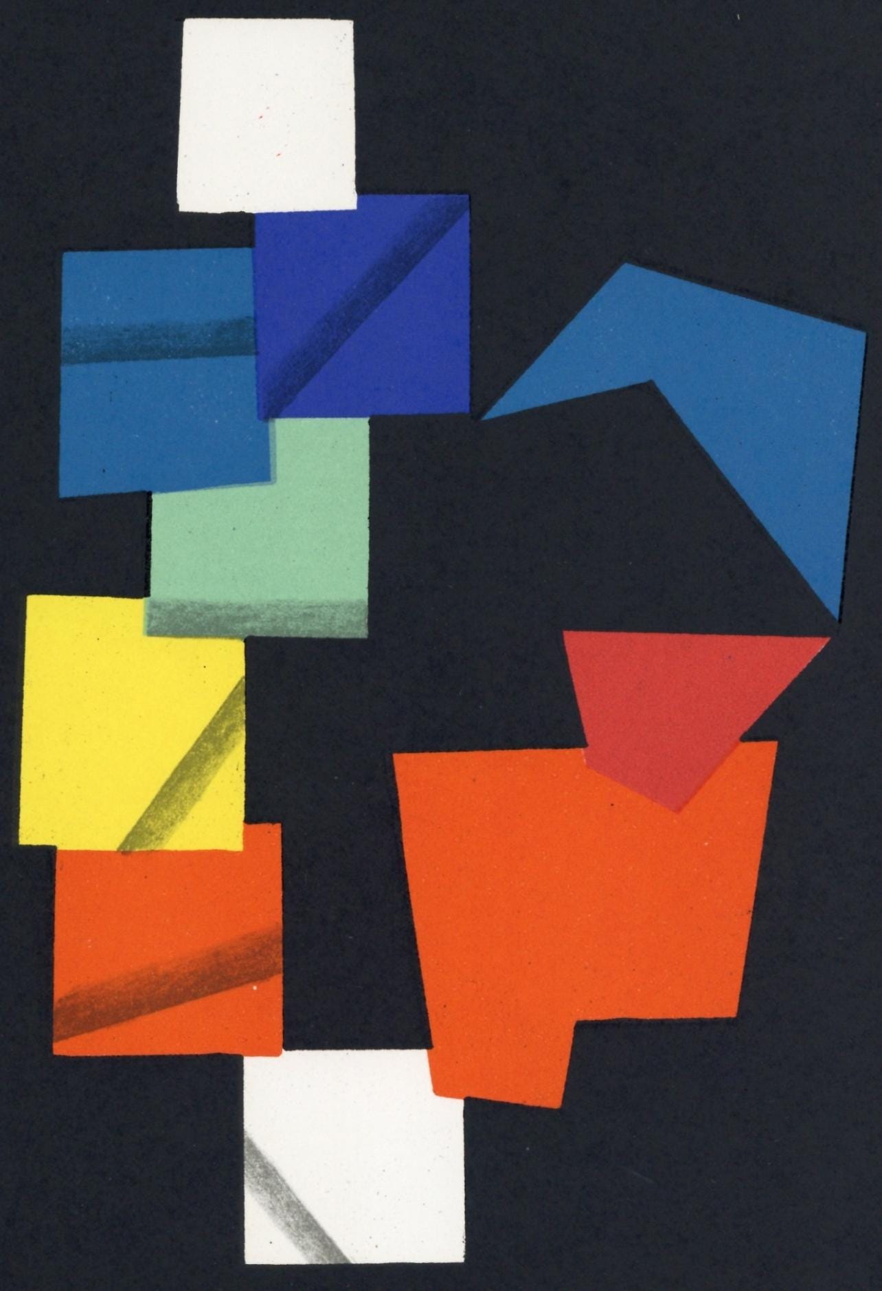 Yaacov Agam, Composition, Xxe Sicle, Lithograph