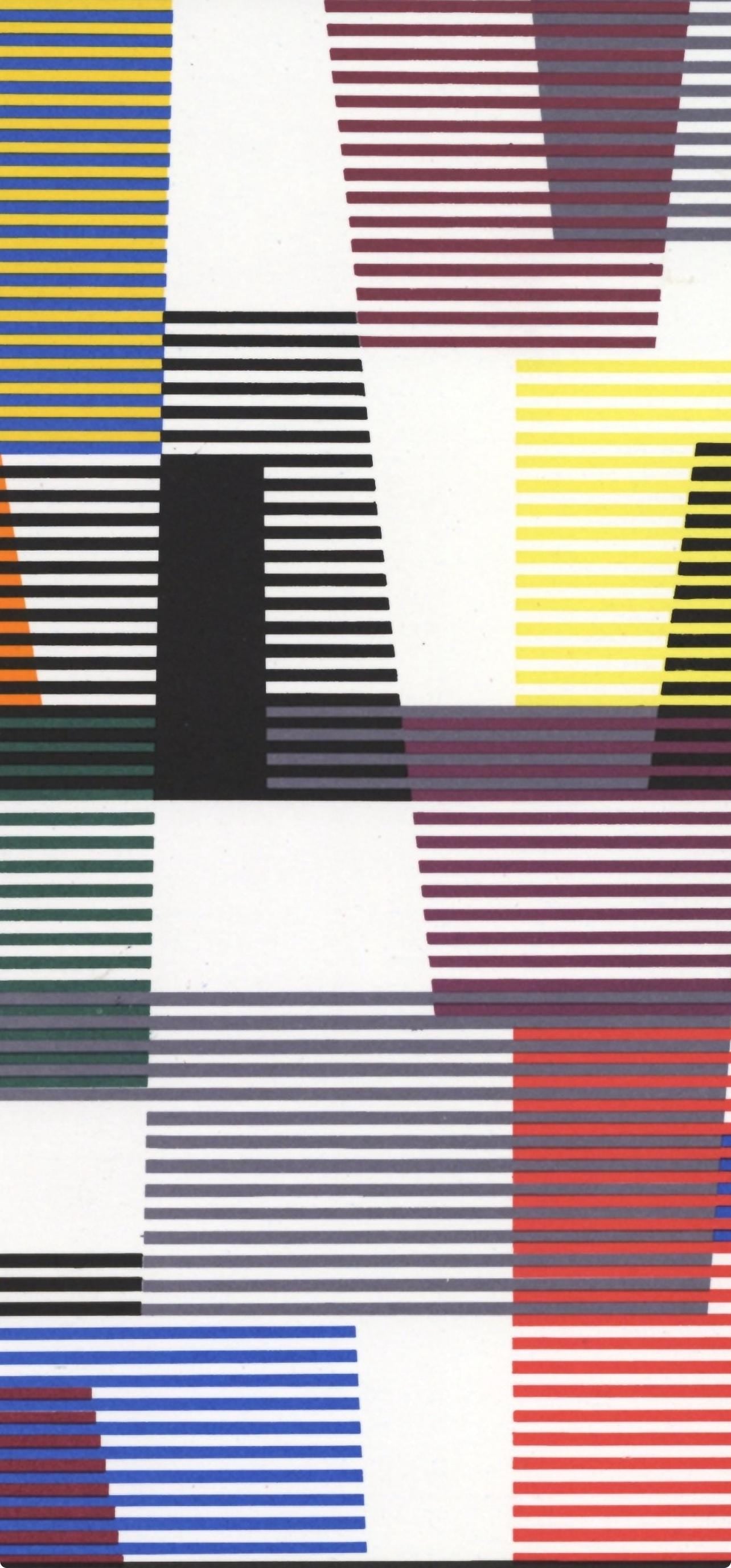 Yaacov Agam, Composition, Xxe Sicle, Lithograph