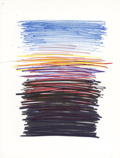Yaacov Agam, Composition, Xxe Sicle, Lithograph