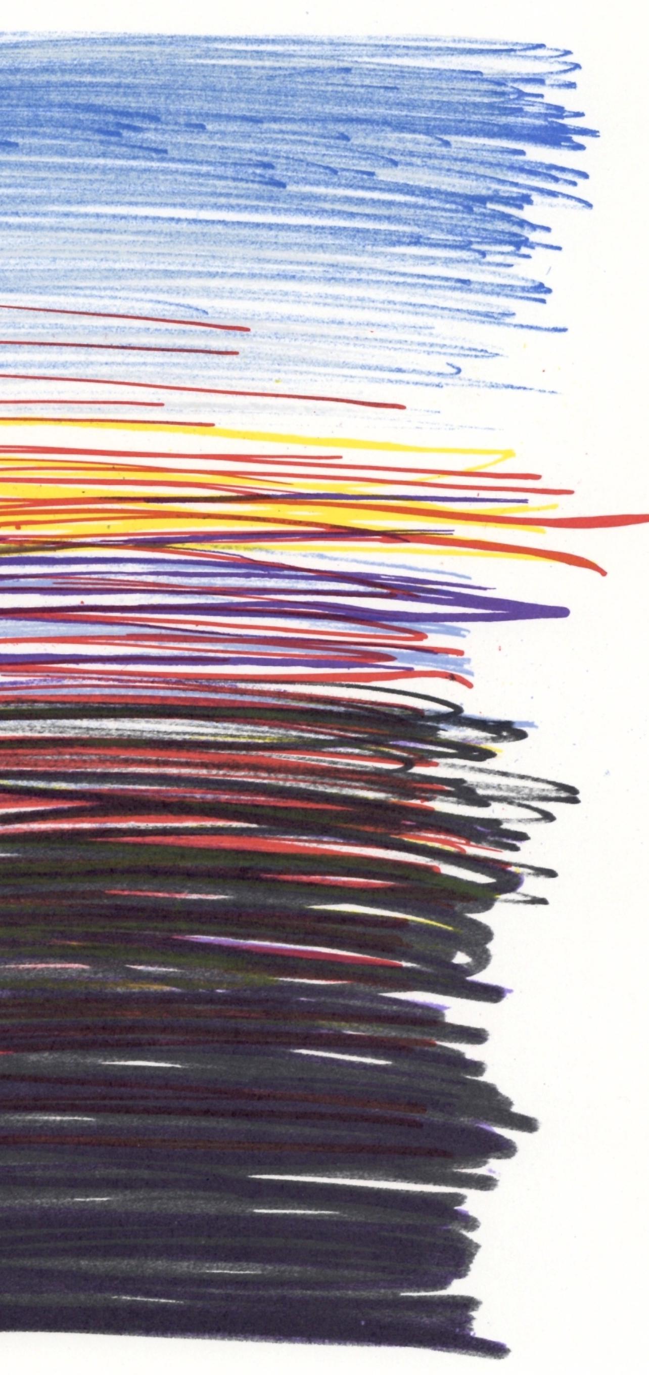 Yaacov Agam, Composition, Xxe Sicle, Lithograph