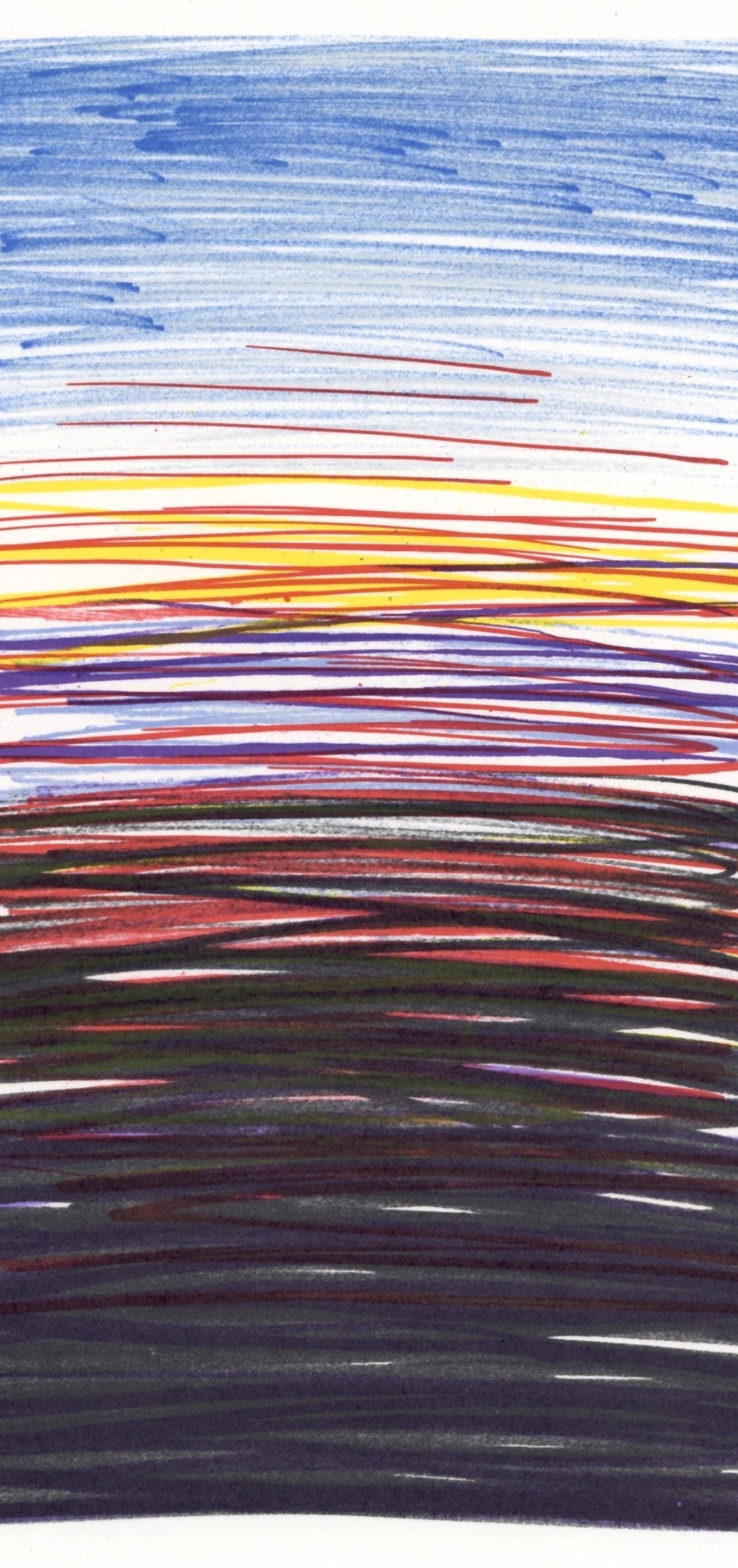 Yaacov Agam, Composition, Xxe Sicle, Lithograph