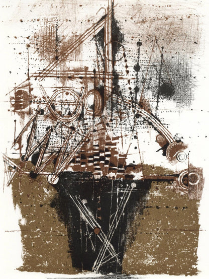 Johnny Friedlaender, Composition, Xxe Sicle, Lithograph