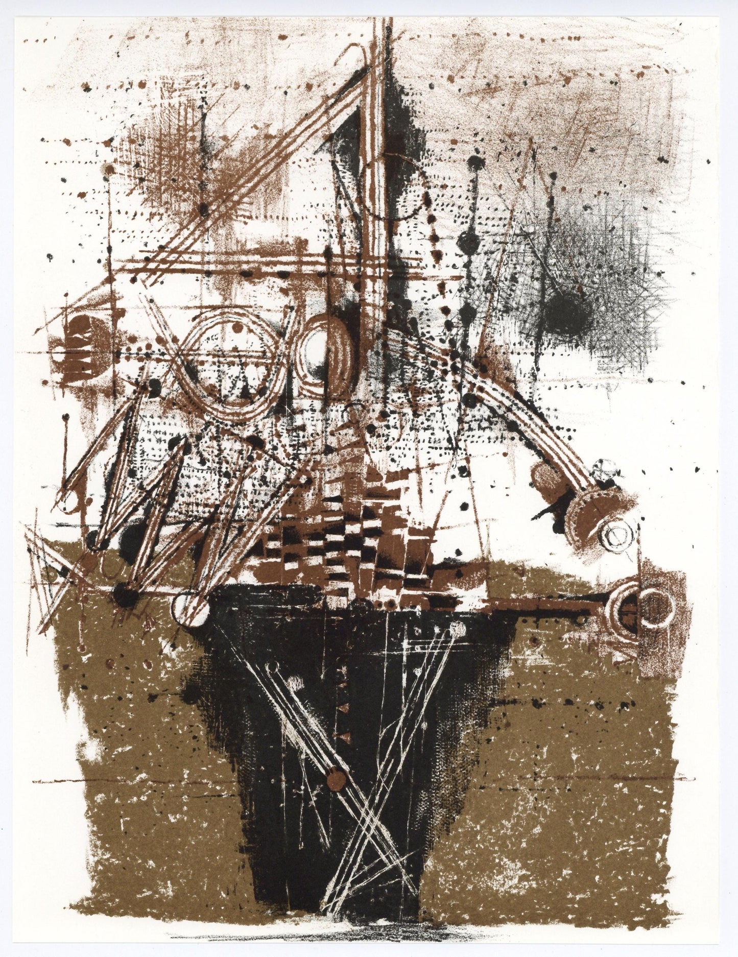 Johnny Friedlaender, Composition, Xxe Sicle, Lithograph