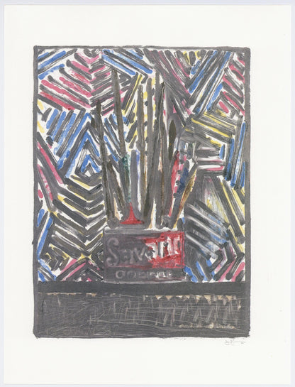 Jasper Johns, Composition, Jasper Johns, 17 Monotypes, Hliogravure