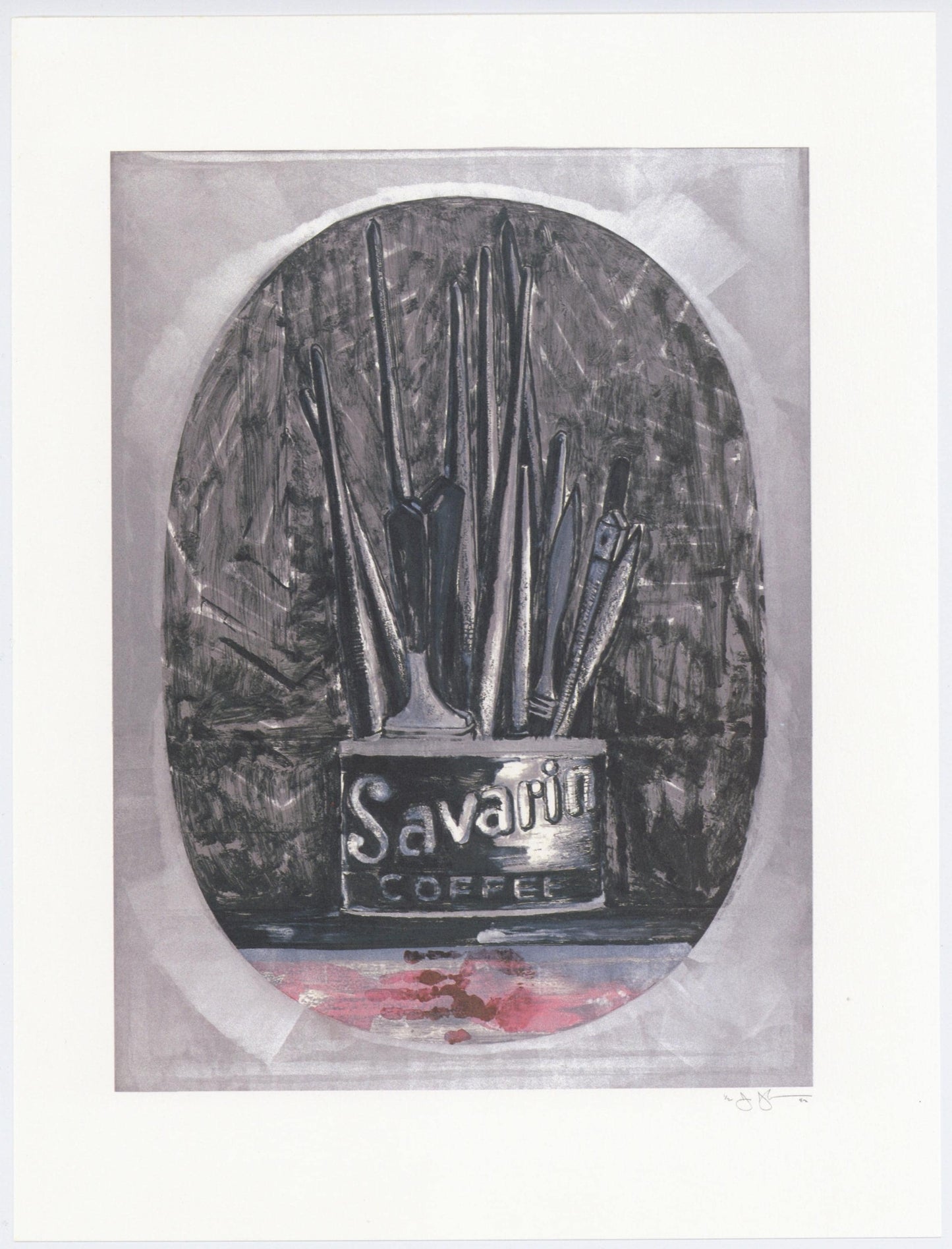 Jasper Johns, Composition, Jasper Johns, 17 Monotypes, Hliogravure
