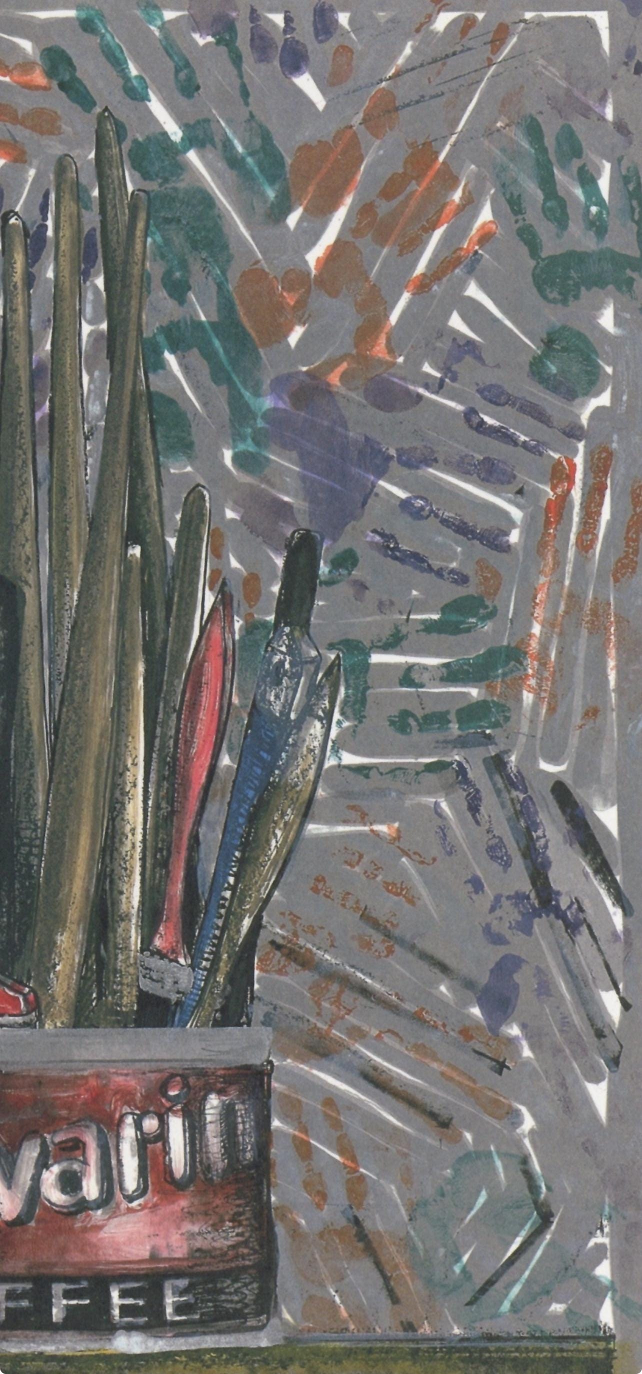 Jasper Johns, Composition, Jasper Johns, 17 Monotypes, Hliogravure