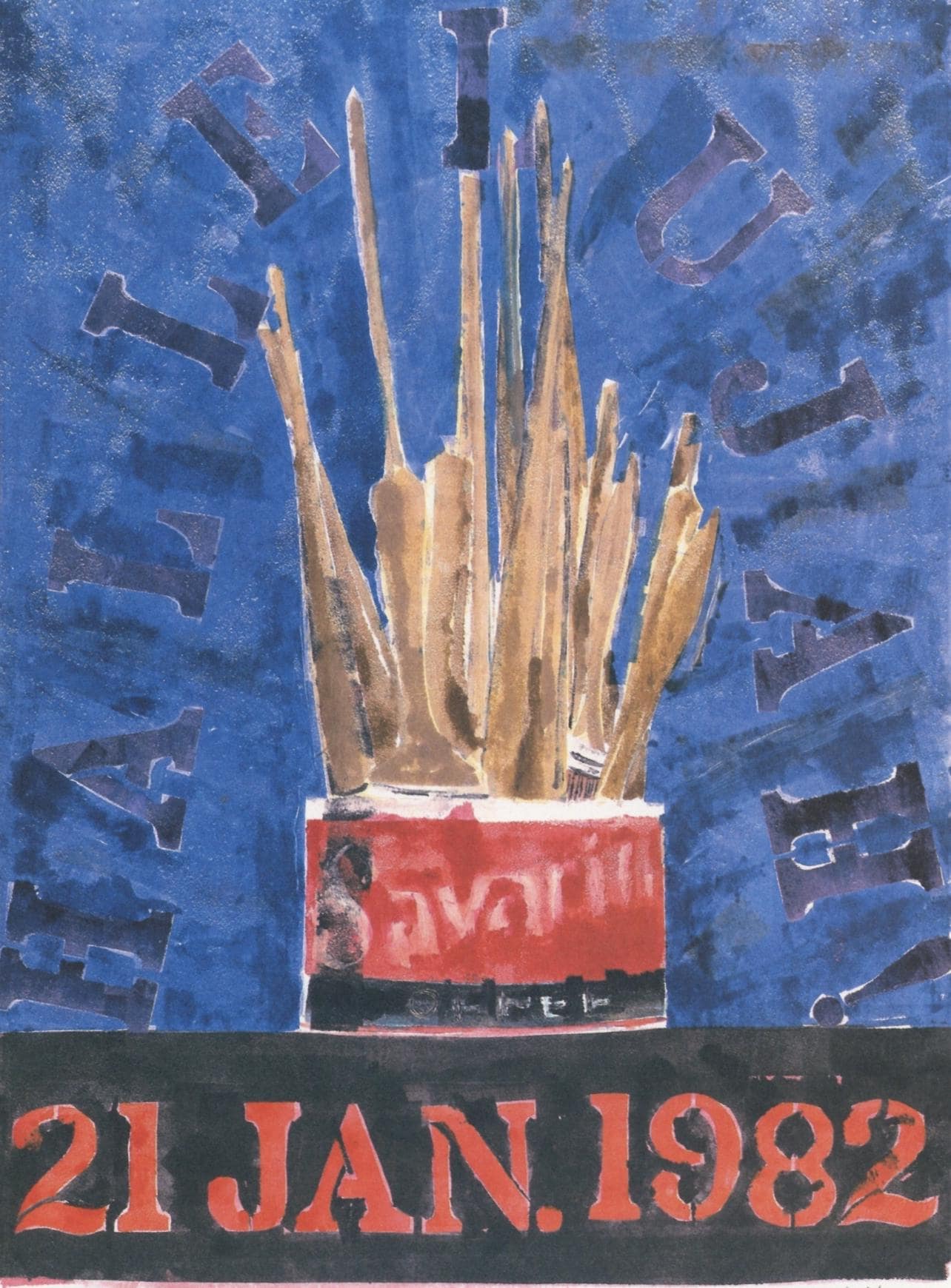 Jasper Johns, Composition, Jasper Johns, 17 Monotypes, Hliogravure