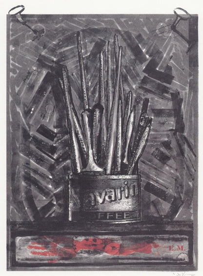 Jasper Johns, Composition, Jasper Johns, 17 Monotypes, Hliogravure