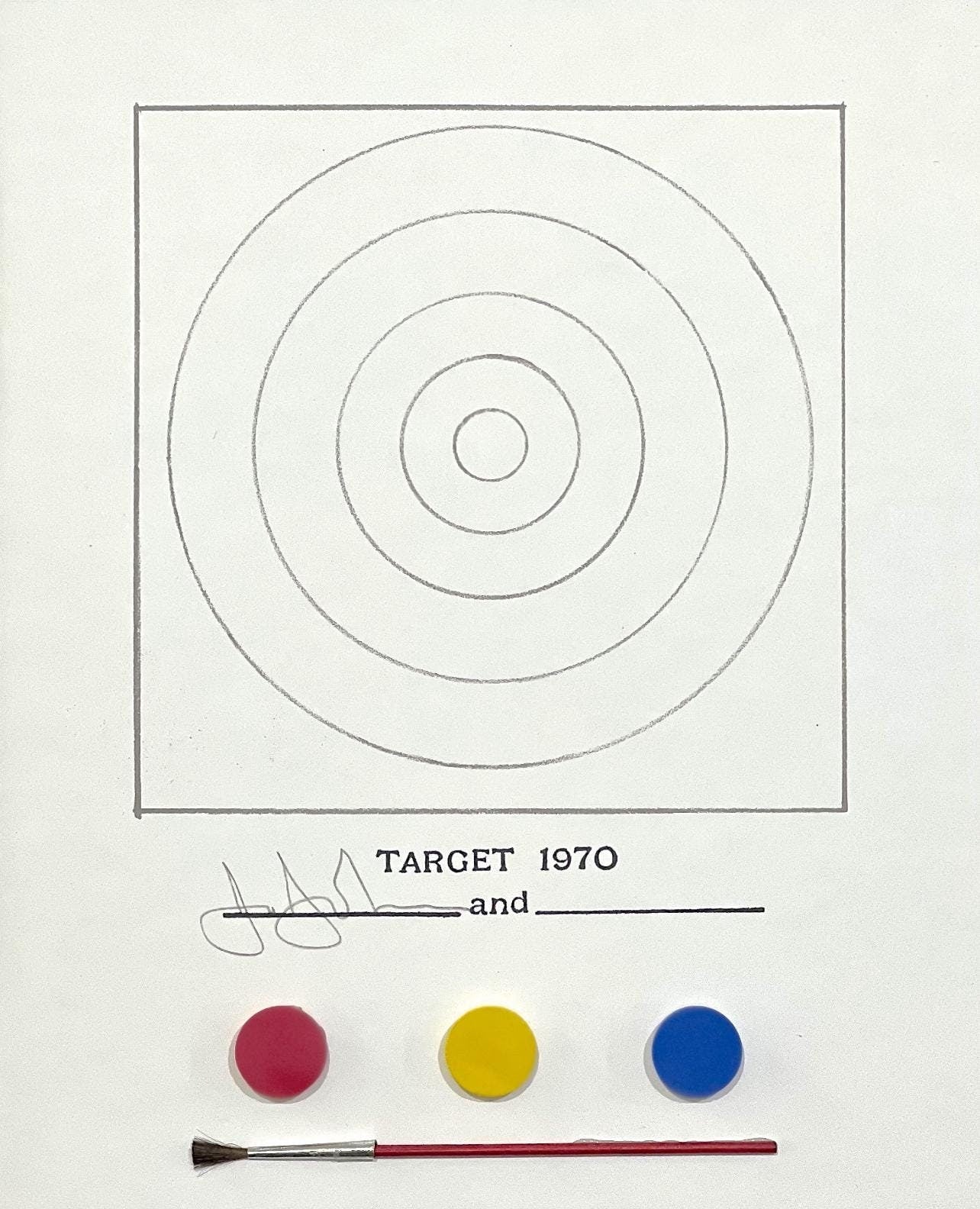 Jasper Johns, Target, Technics And Creativity: Gemini G.E.L., Mixed Media Lithograph And Collage