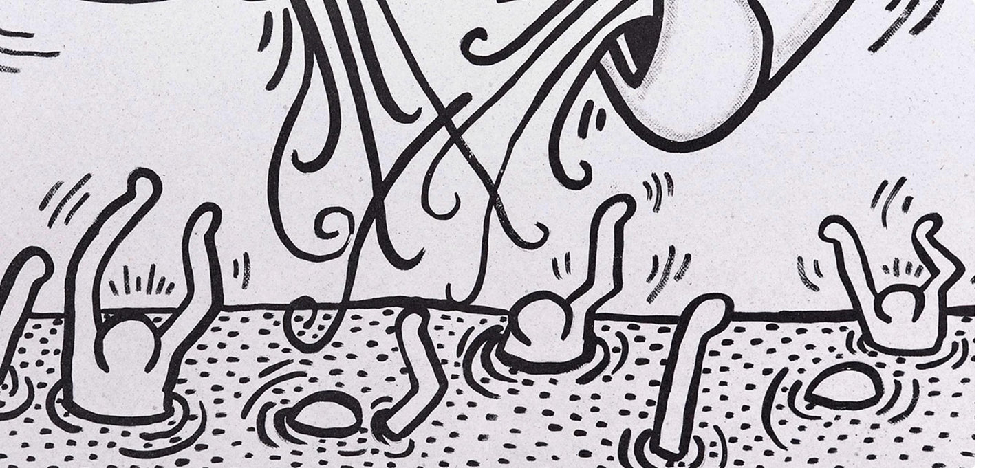 Keith Haring, Composition, Against All Odds, Lithograph