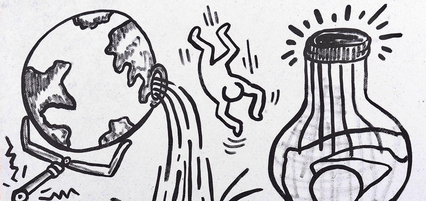 Keith Haring, Composition, Against All Odds, Lithograph