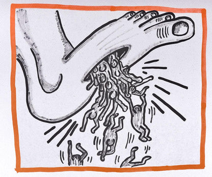 Keith Haring, Composition, Against All Odds, Lithograph