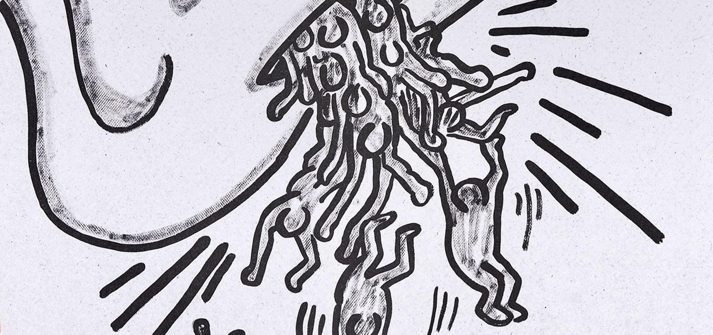 Keith Haring, Composition, Against All Odds, Lithograph