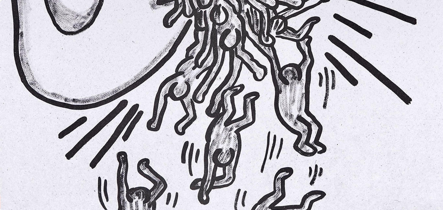 Keith Haring, Composition, Against All Odds, Lithograph