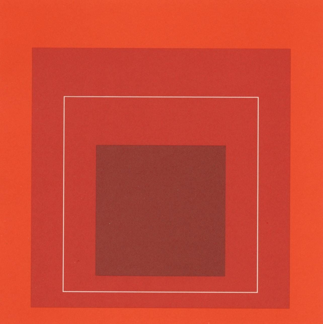 Josef Albers, Homage To The Square, Josef Albers: White Line Squares, Lithograph