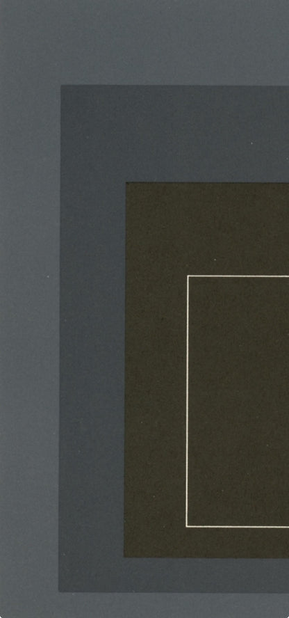 Josef Albers, Homage To The Square, Josef Albers: White Line Squares, Lithograph