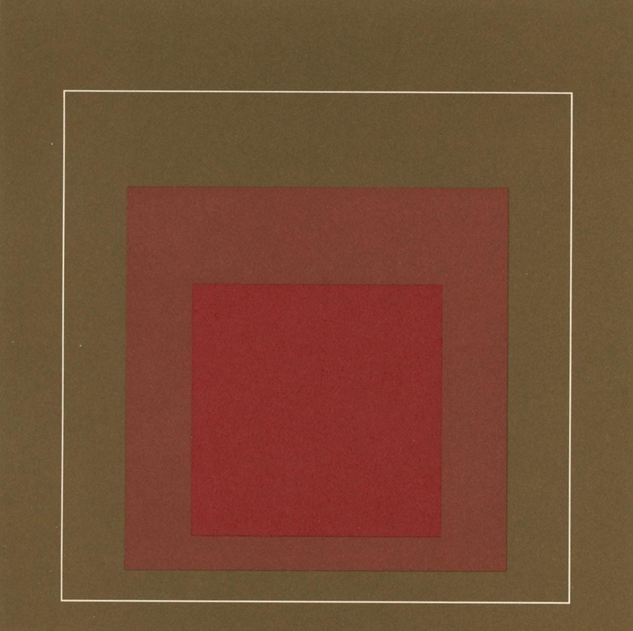 Josef Albers, Homage To The Square, Josef Albers: White Line Squares, Lithograph