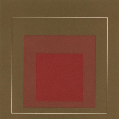 Josef Albers, Homage To The Square, Josef Albers: White Line Squares, Lithograph