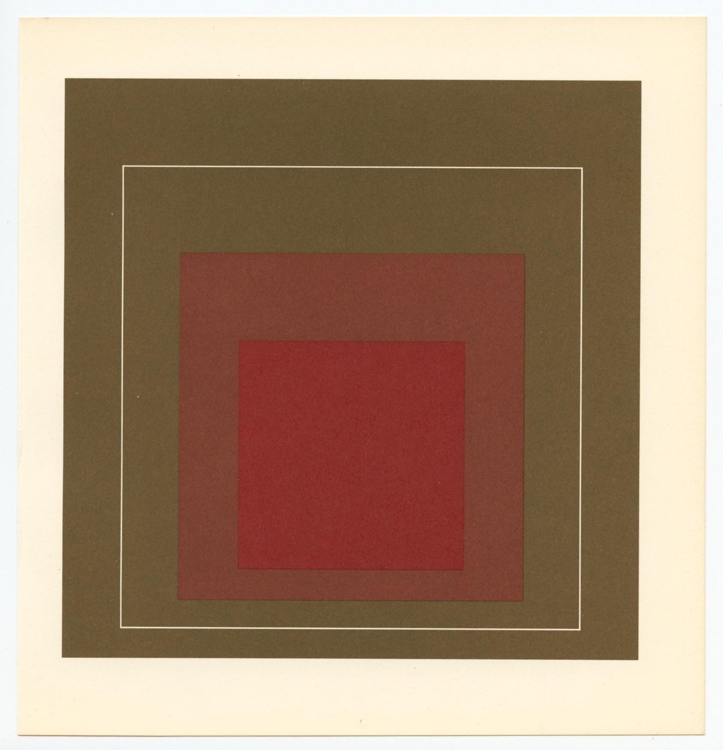 Josef Albers, Homage To The Square, Josef Albers: White Line Squares, Lithograph