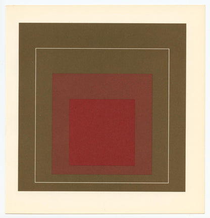 Josef Albers, Homage To The Square, Josef Albers: White Line Squares, Lithograph