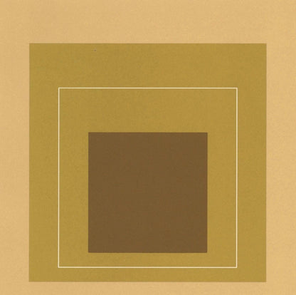Josef Albers, Homage To The Square, Josef Albers: White Line Squares, Lithograph