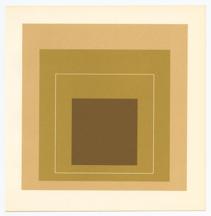 Josef Albers, Homage To The Square, Josef Albers: White Line Squares, Lithograph