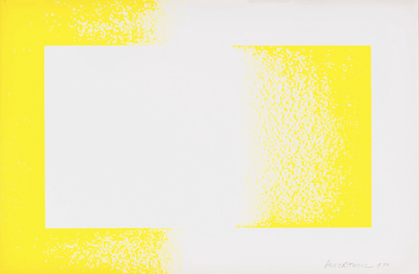 Richard Anuszkiewicz, Yellow Reversed, Art In America, Lithograph