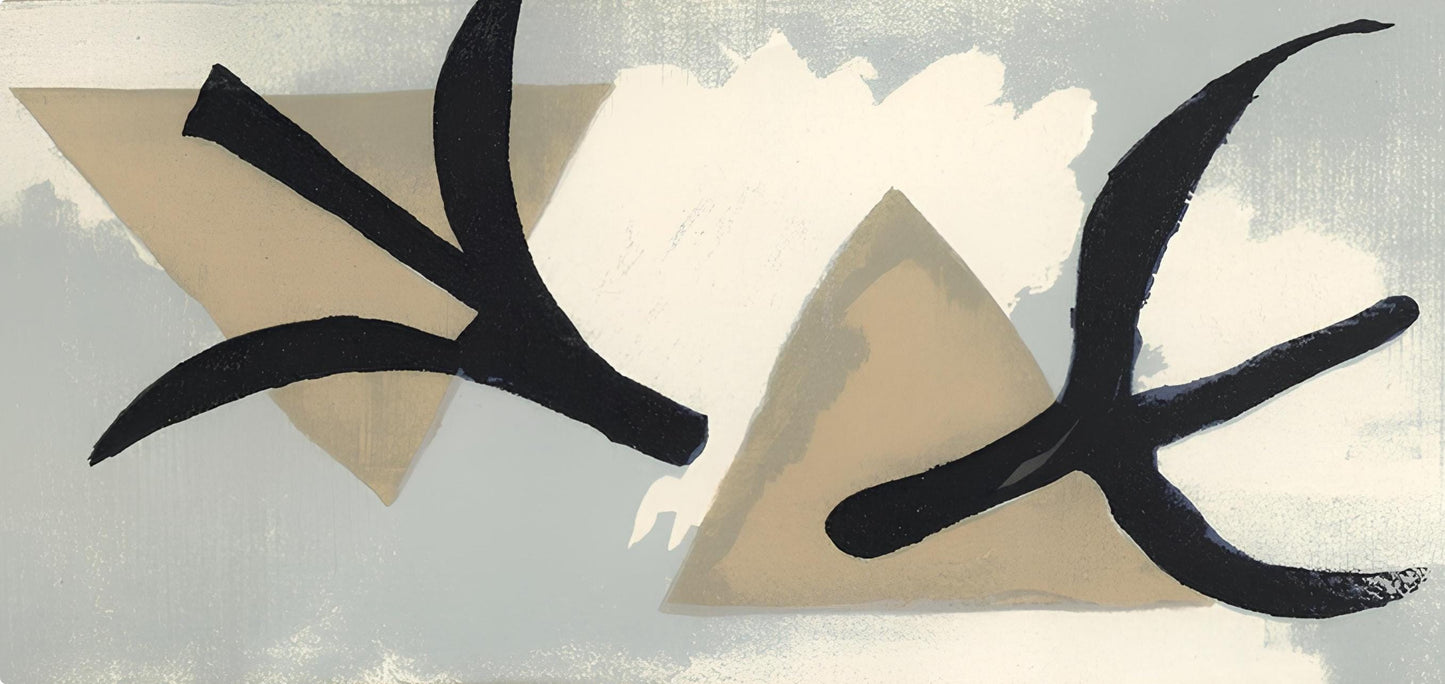 Georges Braque, Les Martinets (Maeght 1036), Derrire Le Miroir, Lithograph
