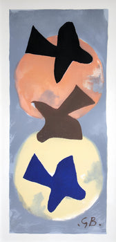 Georges Braque, Soleil Et Lune I (Maeght 1034), Derrire Le Miroir, Lithograph