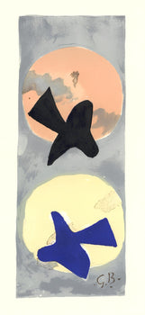 Georges Braque, Soleil Et Lune Ii (Maeght 1035), Derrire Le Miroir, Lithograph