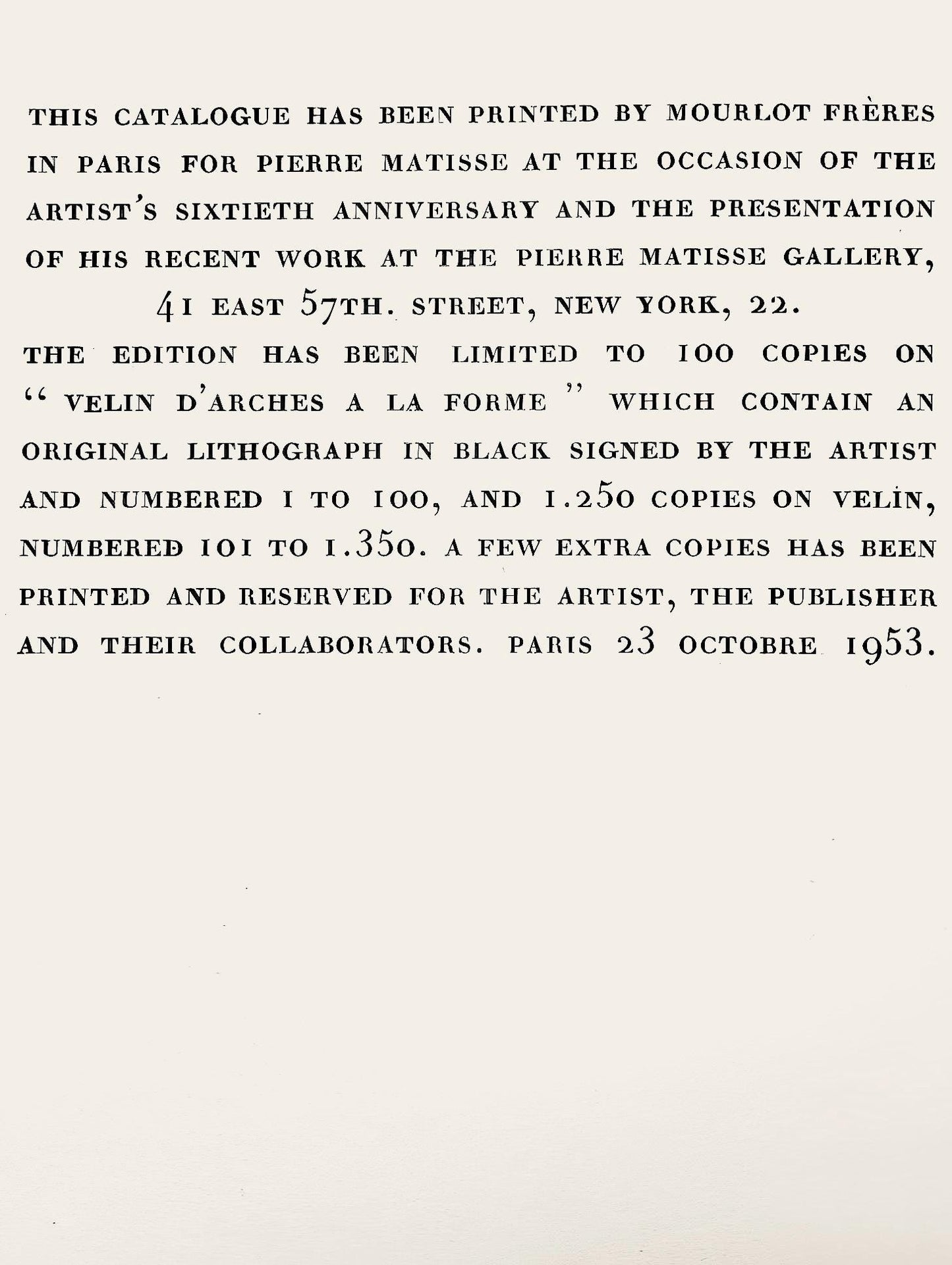 Joan Mir, Composition (Mourlot 206), Mir, Recent Paintings, Lithograph