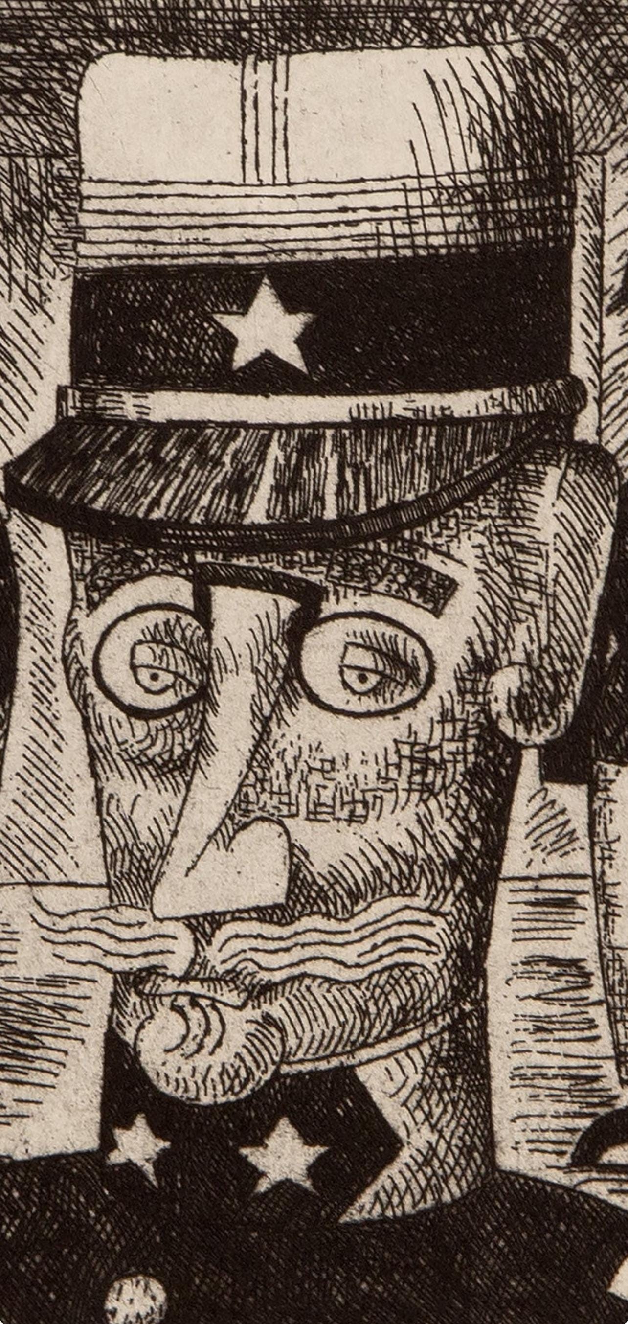Marcel Gromaire, Composition, Vers Un Monde Volage, Etching