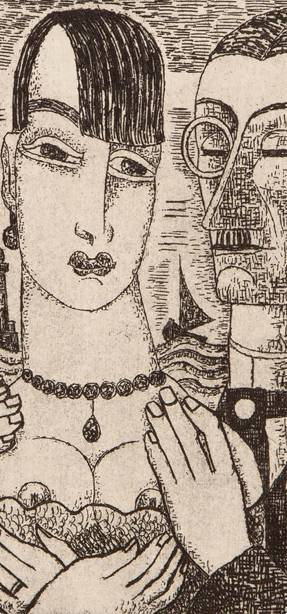 Marcel Gromaire, Composition, Vers Un Monde Volage, Etching