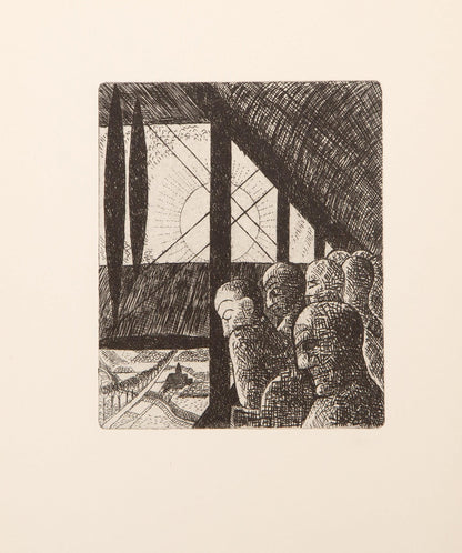Marcel Gromaire, Composition, Vers Un Monde Volage, Etching