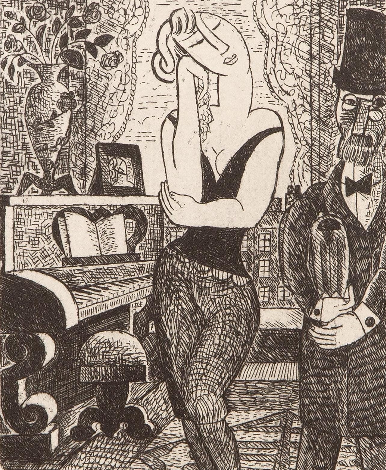 Marcel Gromaire, Composition, Vers Un Monde Volage, Etching